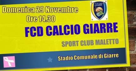 GIARRE - MALETTO : BIG MATCH 8^GIORNATA