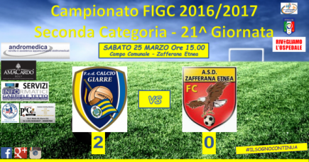 CALCIO GIARRE: RULLO COMPRESSORE, CONTINUA LA MARCIA VERSO I PLAY OFF